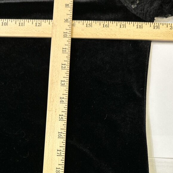 Southcott Velvet Top Lace Sleeves Sz S Whimsigoth Fairy Grunge - Picture 11 of 12